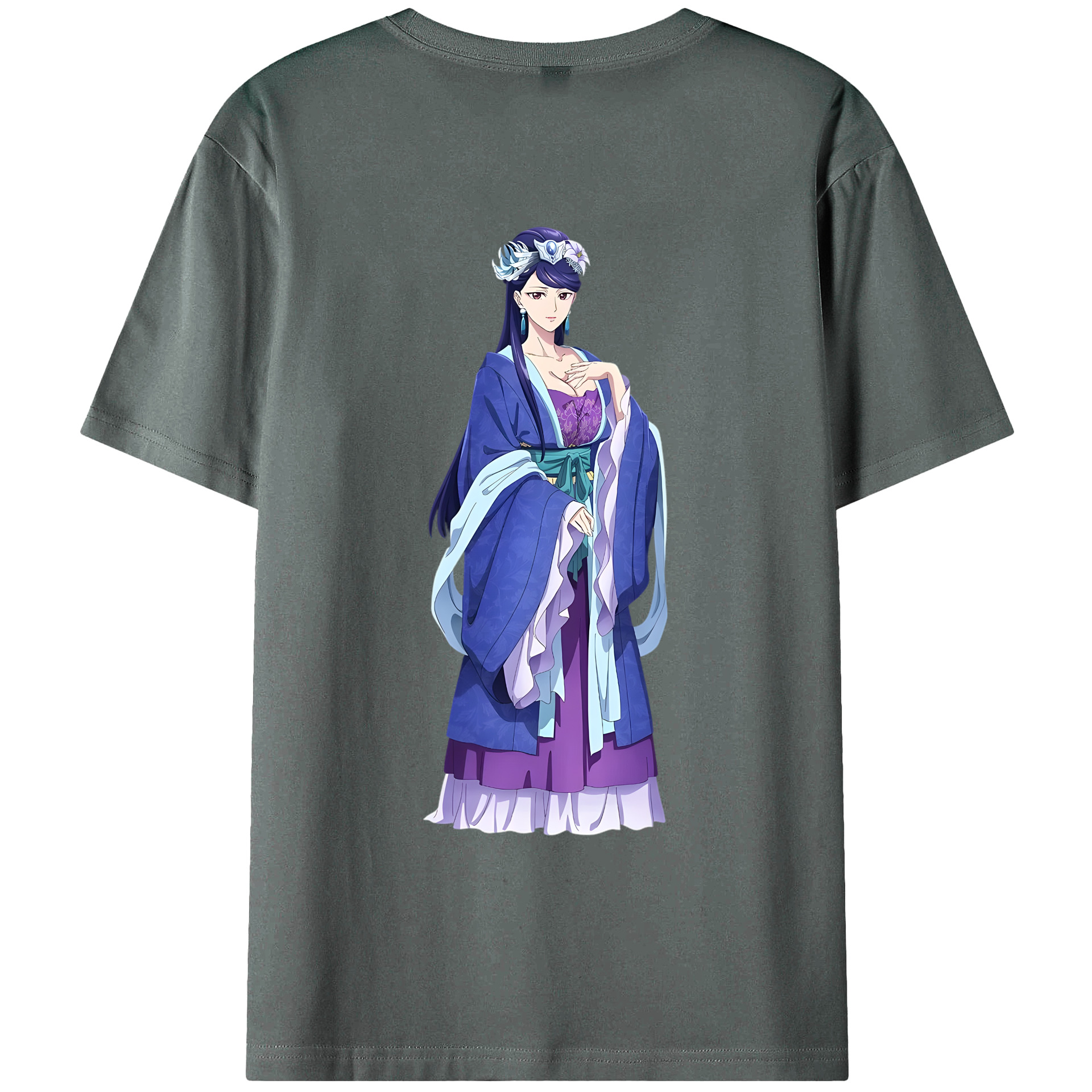 （画像用） 薬屋のひとりごと The Apothecary Diaries 綿100％ メンズ半袖Tシャツ（バックプリント） 通気性